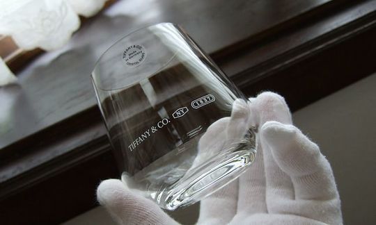 ティファニー　ペアグラス　名前を刻んでから発送します。 ティファニー ペアグラス 名前を刻んでから発送します