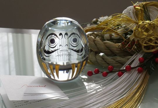 バカラへ名入れ｜時計・トレイ・置物（招き猫・星・ハート）お祝いギフト