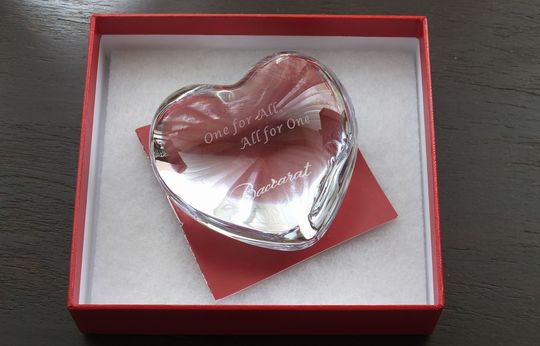 Baccarat ガラス製 蝶 オブジェ 赤色 Baccarat ガラス製 従わ 蝶 オブジェ 赤色
