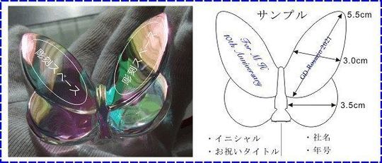 Baccarat バカラ ラッキーバタフライ イリゼクリア 蝶々 プレゼント 正規店入荷】【名入れ代込】【ロゴ対応】Baccarat バカラ